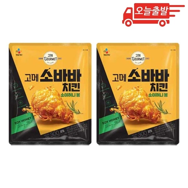 CJ제일제당 고메 소바바치킨 소이허니 봉 300g (2개)_이미지