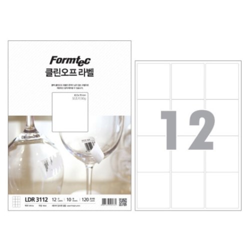 폼텍 클린오프 라벨 3112
