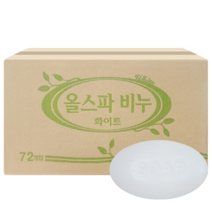 올스파 비누 화이트 150g (72개)_이미지