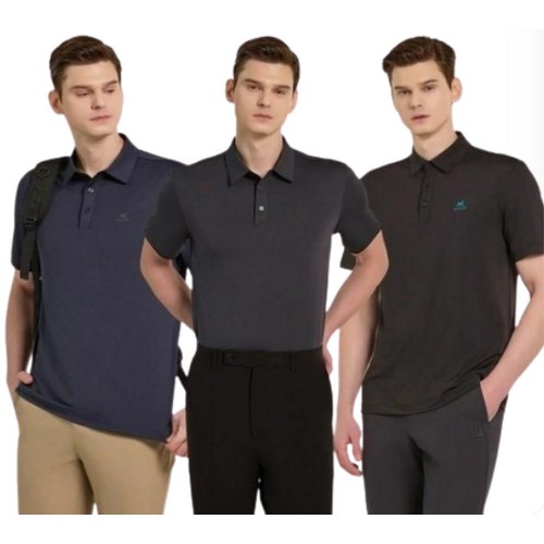 밀레(MILLET) 밀레골프 남성 반팔카라티 3종세트