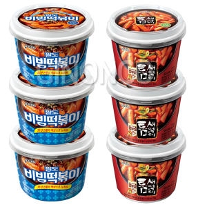 팔도  비빔떡볶이 188g x 3개 + 틈새떡볶이 166g x 3개 상품이미지