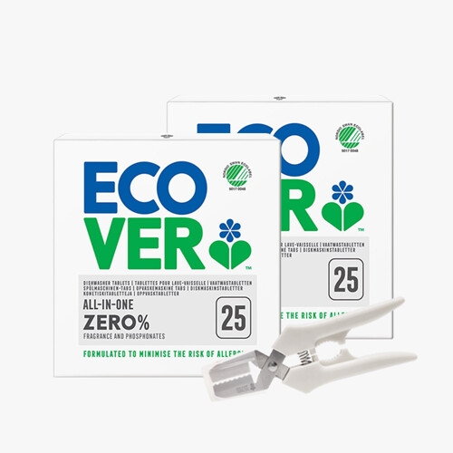 에코버  올인원 식기세척기세제 제로 500g 2개+가위세트