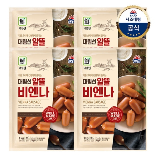 사조대림 대림선 알뜰 비엔나 1kg (4개)