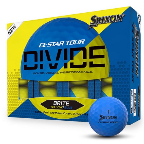 던롭 스릭슨 2024 Q-STAR 투어 디바이드 옐로우+블루 (컬러공, 12개)