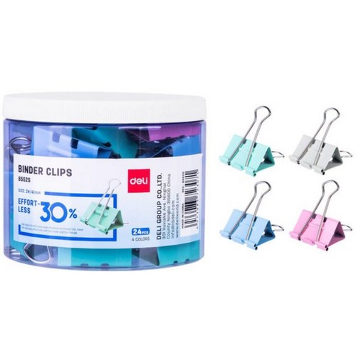 델리 이지 파스텔 더블클립 집게 2호 (타임)_이미지