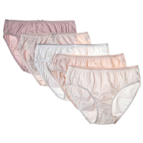 베이스알파에센셜  순면 40수 무형광 원단 미디팬티 (5매)