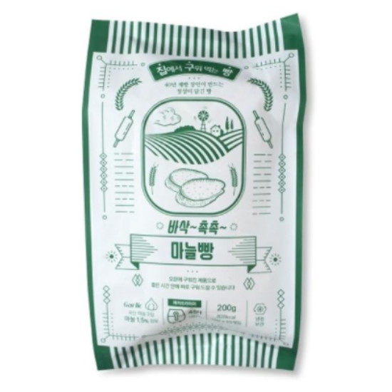 라온씨앤비 집구빵 마늘바게트 10개입 200g (2개)_이미지