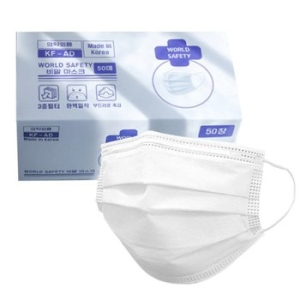 월드세이프티 국산 덴탈 마스크 KF-AD 50매입 (1000매)_이미지