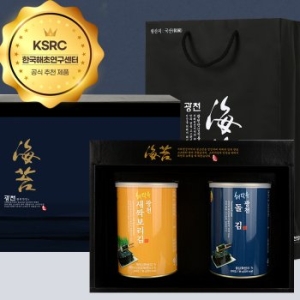(주)해달음 [광천명품김]캔2종선물세트 72g (1개)_이미지