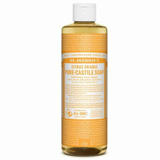 닥터브로너스 시트러스 오렌지 퓨어 캐스틸 솝 475ml (1개)_이미지