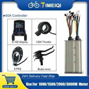 바이시클 전기 스쿠터 브러시리스 컨트롤러 부품 LCD 디스플레이 포함 사인파 48V-72V 1000W-3000W