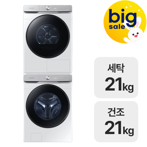 삼성전자 그랑데 AI WF21DG6650BW + DV21DG8600BW