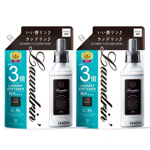 란도린 섬유유연제 클래식플로럴 리필 1.44L (2개)_이미지