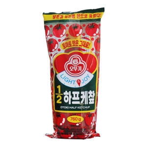 오뚜기 LIGHT&JOY 1/2 하프 케찹 760g (1개)