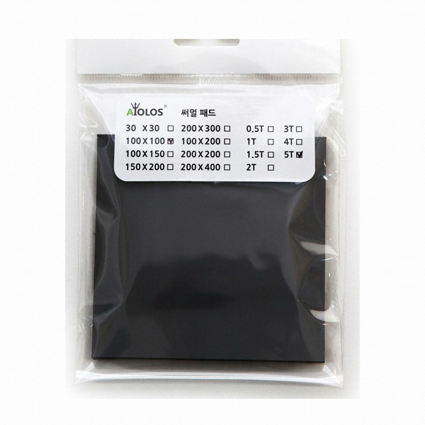 AiOLOS 써멀 패드 100x100 (5.0T)_이미지