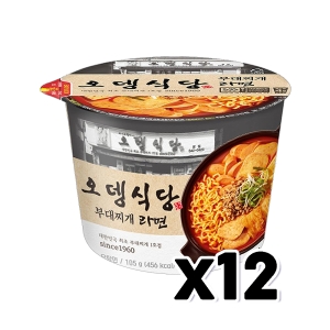 오뚜기 오뎅식당 부대찌개라면 105g (12개)