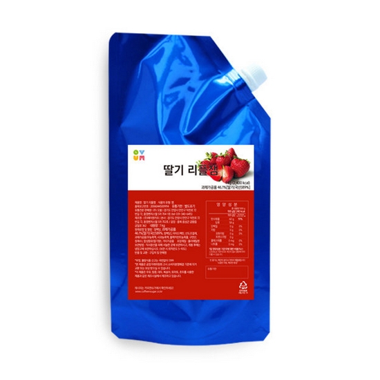 오붐 딸기 리플잼 1kg (10개)_이미지