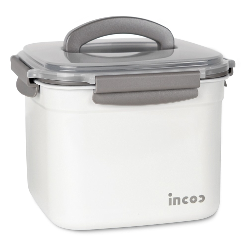 인콕 스텐콕 크림 스텐 밀폐용기 정사각4호 5500ml_이미지