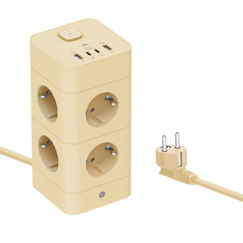 알토디자인 에코너 8구 16A 메인스위치 타워 멀티탭 MT09 (1.8m)_이미지