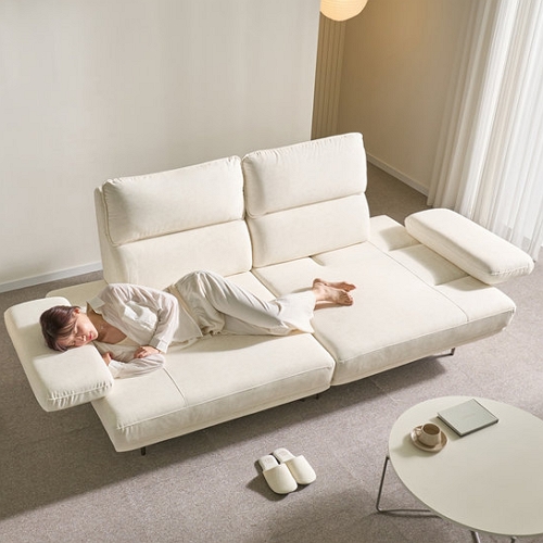 서광퍼니처 세인트블랑 아모스 등받이스윙 갤럭시 이지클린 패브릭 소파 3.5인용_이미지