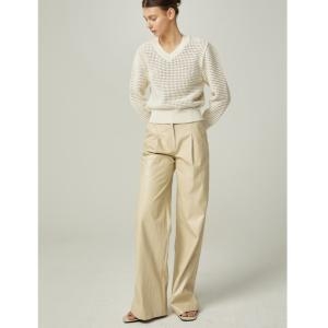 아바몰리 FAUX LEATHER WIDE PT -CREAM AFS-PTB203-10_이미지