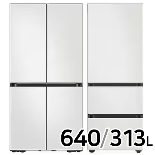 삼성전자 비스포크 키친핏 Max RM70F63R2A + 키친핏 코타 RQ33DB74C1AP (화이트)_이미지