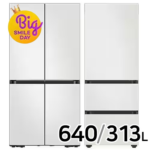 삼성전자 비스포크 키친핏 Max RM70F63R2A + 키친핏 코타 RQ33DB74C1AP (화이트)_이미지