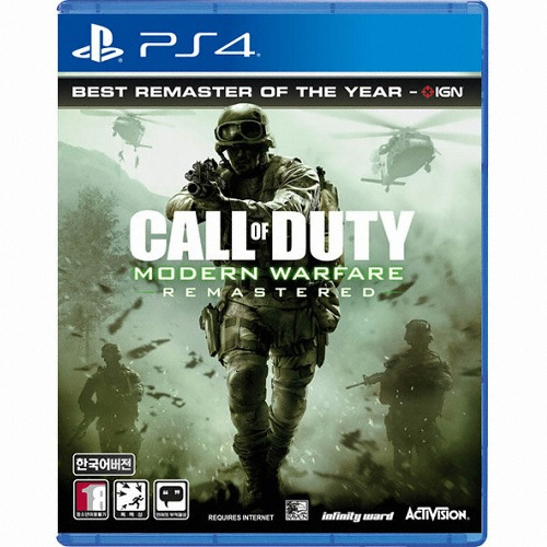 콜 오브 듀티: 모던 워페어 리마스터드 PS4 중고,한글판_이미지