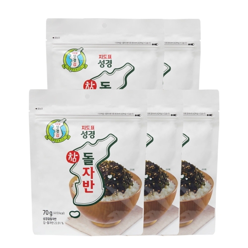 성경식품 지도표성경김 참돌자반 70g (5개)_이미지