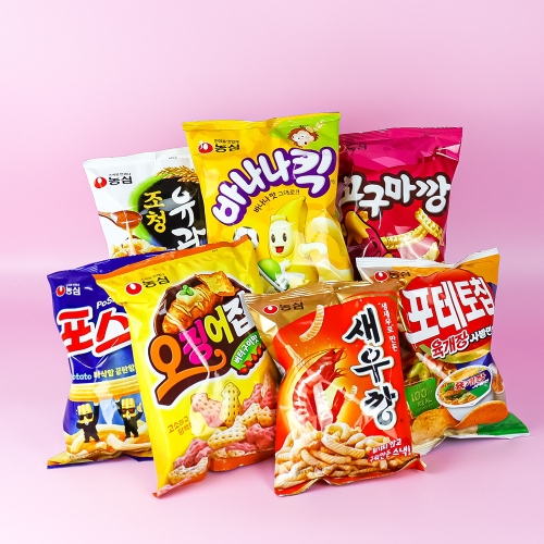 단짠세트 7종세트 / 조청유과 바나나킥 새우깡