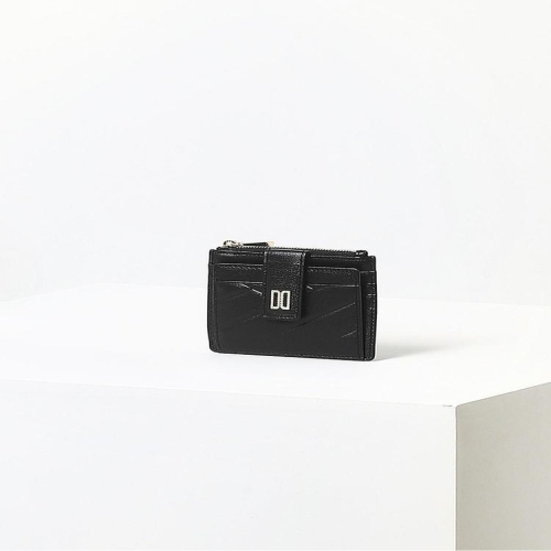 LF 닥스 여성 블랙 칼라일 패턴 골드 DD 카드지갑 DCHO6E418BK