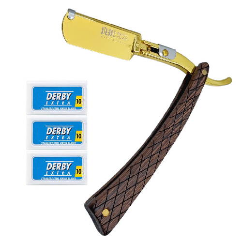 CJB 그레이거 와일드바버 클래식 면도기 GR-BGD + 면도날 (면도기2개+날60개)