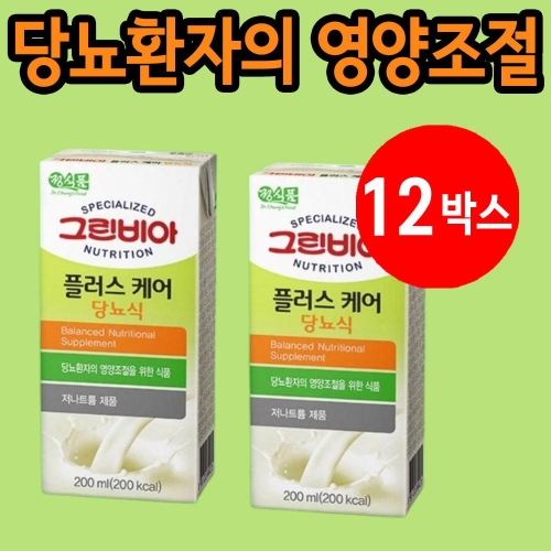 정식품 그린비아 플러스케어 당뇨식 200ml (12개)