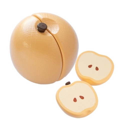 배 원목 내장 자석 과일자르기 G05-1215 소꿉놀이