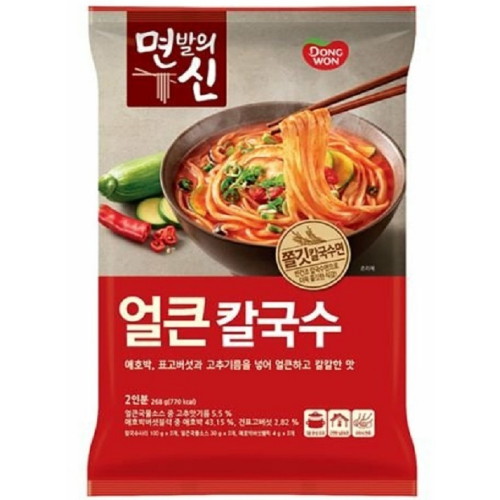 동원F&B 면발의 신 얼큰 칼국수 268g (4개)_이미지