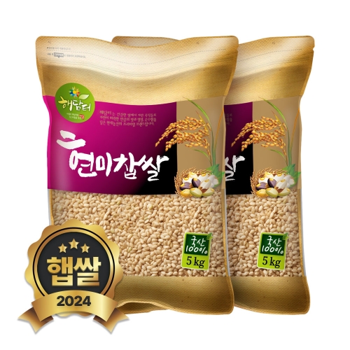 현대농산 국산 찹쌀 5kg (2개)_이미지