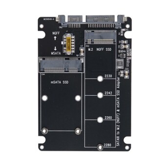 라이트컴 COMS BF469 mSATA + <b>M.2</b> <b>to</b> <b>SATA</b>3 컨버터