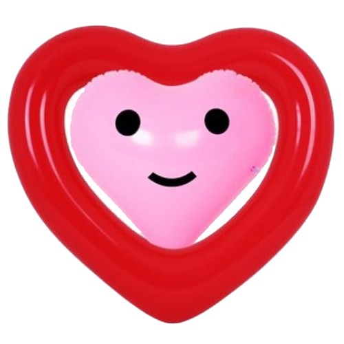 케이에스몰 써니워터 대형 하트튜브 레드 비치볼 세트 120cm_이미지