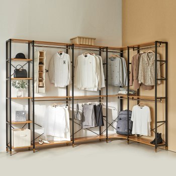 모던하임 코너형 시스템행거 드레스룸 세트 3400