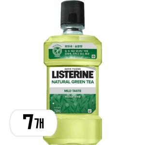 존슨앤존슨 리스테린 내추럴 그린티 250ml (7개)