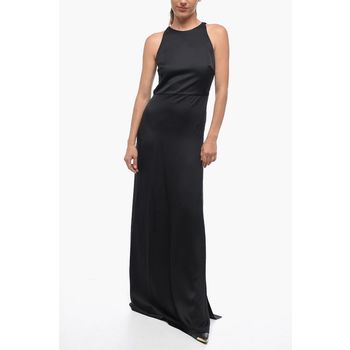  사틴 실크 드레이프 Silk JANIE Maxidress with Draped Neckline 587268 87843190