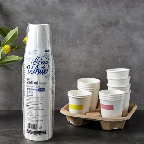 우재 9온스 두꺼운 종이컵 (40개)