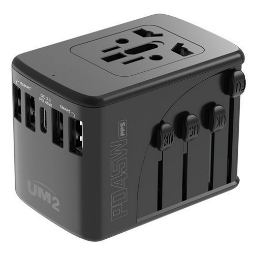 아임커머스 UM2 PD PPS 45W 5포트 여행용 충전기 UMTC-PD45WPPS_이미지