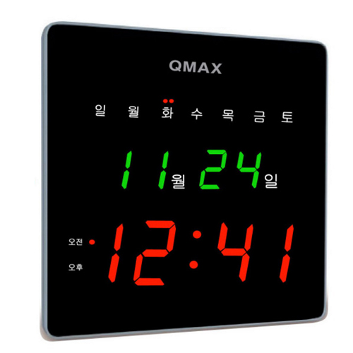 QMAX 디지털 탁상시계 C090