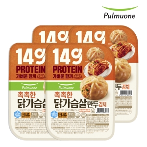 풀무원 촉촉한 닭가슴살 만두 김치 180g (4개)_이미지