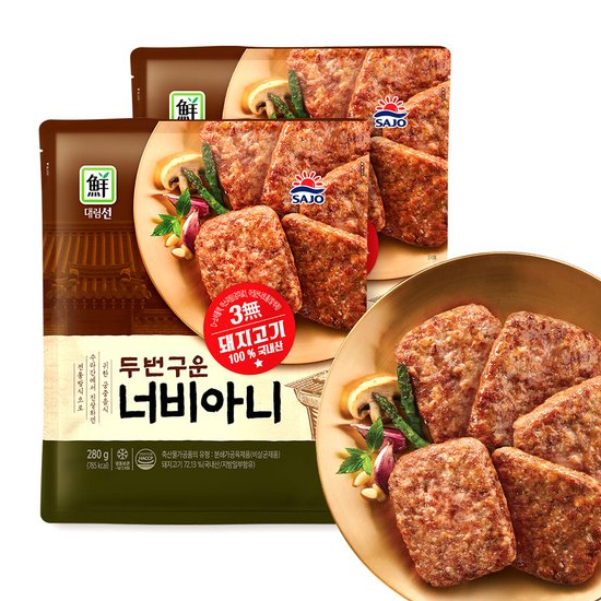 사조대림 대림선 두번 구운 너비아니 280g (8개)_이미지