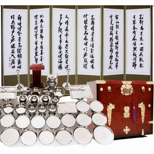 늘해랑 남원공방 DG2.0 스텐제기세트 47P (+병풍+제기함)_이미지