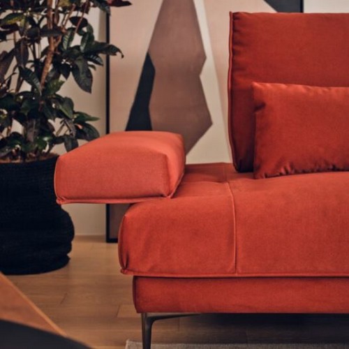 에싸 오티모 컴팩트 스윙기능 카시미라 패브릭 소파 4인용 (스툴별도)_이미지