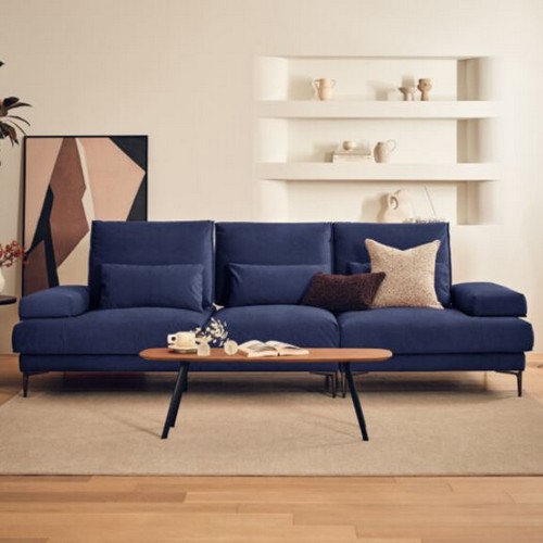 에싸 오티모 컴팩트 스윙기능 카시미라 패브릭 소파 4인용 (스툴별도)