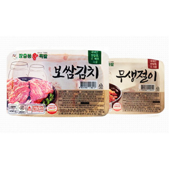 장충동왕족발 장충동왕족발 보쌈김치 450g 2팩+무생절이 230g (1개)_이미지